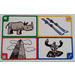 LEGO Creationary Game Card with Rhinoceros
