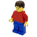 LEGO Creationary Man with Red Torso Minifigure