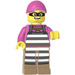 LEGO Criminal with Dark Pink Minifigure