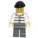 LEGO Verbrecher mit Striped Prison Hemd und Schwarz Gestrickt Kappe Minifigur