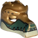 LEGO Krokodil Maske mit Gold Zähne und Schwarz Diamonds (12551 / 12837)