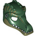 LEGO Krokodil Maske mit Olive Green Lower Jaw und rot Scar (12551 / 12836)
