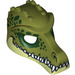 LEGO Crocodile Mask with Teeth and Dark Green Spots Pattern (12551 / 12835)
