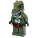 LEGO Krokodil Tribe Warrior mit Tan Lower Jaw Minifigur