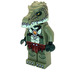 LEGO Krokodil Tribe Warrior mit Yellowish Grün Untere Kiefer Minifigur