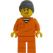 LEGO Bedragare med Beanie Hatt i Prison Kostym Minifigur