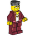 LEGO Crook mit Dark rot Jacket Minifigur