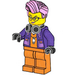 LEGO Crook with Pink Hair and Purple Outfit Minifigure