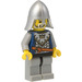 LEGO Krone Knight Scale Mail mit Krone, Helm mit Nackenschutz, Weiß Moustache und Beard Minifigur