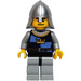 LEGO Kroon Knight met Helm (Dual Sided Hoofd) minifiguur