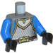 LEGO Crown Soldier with Neck Protector, Chain Mail Armor, Blue Arms Torso (973 / 76382)