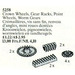 LEGO Crown Wheels, Gear Racks, Point Wheels, Worm Gears Set 5258