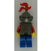 LEGO Crusader Knight Dark Grey Helmet Plate Armour Minifigure