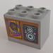 LEGO Armoire 2 x 3 x 2 avec Girl et Speaker Autocollant avec tenons encastrés (92410)