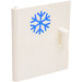 LEGO Cupboard Door 4 x 4 x 4 with Blue Snowflake Sticker (6196)