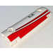 LEGO Gebogen Paneel 11 x 3 met 2 Pin Gaten met &#039;Step&#039; en Rood Decor Rechts Kant Sticker (62531)