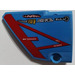 LEGO Curved Panel 13 Left with Left JET INTAKE (DANGER) Sticker (64394)