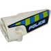 LEGO Curved Panel 4 Right with &#039;police&#039; blue/yellow Sticker (64391)