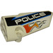 LEGO Incurvé Panneau 4 Droite avec &#039;Police&#039; Autocollant (64391)
