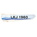 LEGO Curved Panel 6 Right with &quot;LKJ-1960&quot; Sticker (64393)