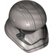 LEGO Curved Stormtrooper Helmet with Captain Phasma with Pointed Mouth (36847)