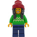 LEGO Customer i Lyse-grøn Sweater Minifigur