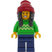 LEGO Customer im Bright Green Sweater Minifigur