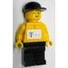 LEGO Cyclist with Yellow Top and Telekom sticker on front and back Minifigure