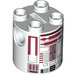 LEGO Cylinder 2 x 2 x 2 Robot Body with Red Lines and Red (R4-P17) (Undetermined) (13317)
