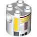 LEGO Cylinder 2 x 2 x 2 Robot Body with Yellow Lines and Dark Red (R5-F7) (Undetermined) (76329)