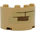 LEGO Cylinder 2 x 4 x 2 Half with Bricks Sticker (24593)