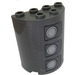 LEGO Cylindre 2 x 4 x 4 Demi avec Gas Tank Hatches Autocollant (6218)
