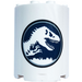 LEGO Cylinder 2 x 4 x 4 Halv med &#039;Jurassic World&#039; logotyp Klistermärke (6218)