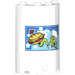 LEGO Cylinder 2 x 4 x 5 Half with Burger and Alien Chef Sticker (35312)