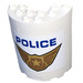 LEGO Cylindre 3 x 6 x 6 Demi avec Police Badge Autocollant (35347)
