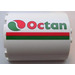 LEGO Cylinder 3 x 6 x 6 Half with Red and Green Stripe and Octan Logo (Left) Sticker (87926)