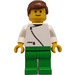 LEGO Dacta Minifigure avec zippered Torse et brown Cheveux