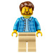 LEGO Dad met Beard minifiguur