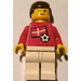 LEGO Danish Football Player mit Standard Grinsen mit Stickers Minifigur