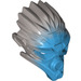 LEGO Dark Azure Bionicle Mask with Flat Silver Back (24160)