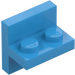 LEGO Azzurro scuro Staffa 1 x 2 con Verticale Piastrella 2 x 2 (41682)