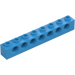 LEGO Dark Azure Brick 1 x 8 with Holes (3702)