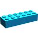 LEGO Dark Azure Backstein 2 x 6 (2456 / 44237)