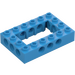 LEGO Dark Azure Brick 4 x 6 with Open Center 2 x 4 (32531 / 40344)