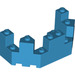 LEGO Dark Azure Brick 4 x 8 x 2.3 Turret Top (6066)