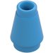 LEGO Dark Azure Cone 1 x 1 with Top Groove (4589)