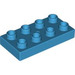 LEGO Dark Azure Duplo Plate 2 x 4 (4538 / 40666)