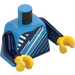 LEGO Mørk Azure Gamer, Hankøn (60388) Minifig Torso (973 / 76382)