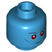 LEGO Donker Azuurblauw Grand Admiral Thrawn Minifigure Hoofd (Verzonken Solid Stud) (3626 / 30677)