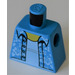 LEGO Donker Azuurblauw Minifig Torso zonder armen met zonder armen Torso met Hawaiian Shirt (973)